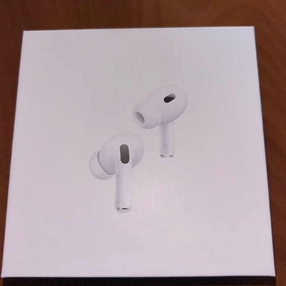 Apple White AirPods Pro (2nd generation) Retail Box Back Panel